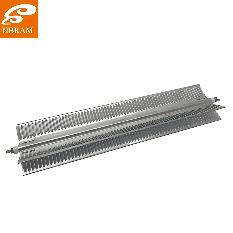 Tubo riscaldante in alluminio a forma di X